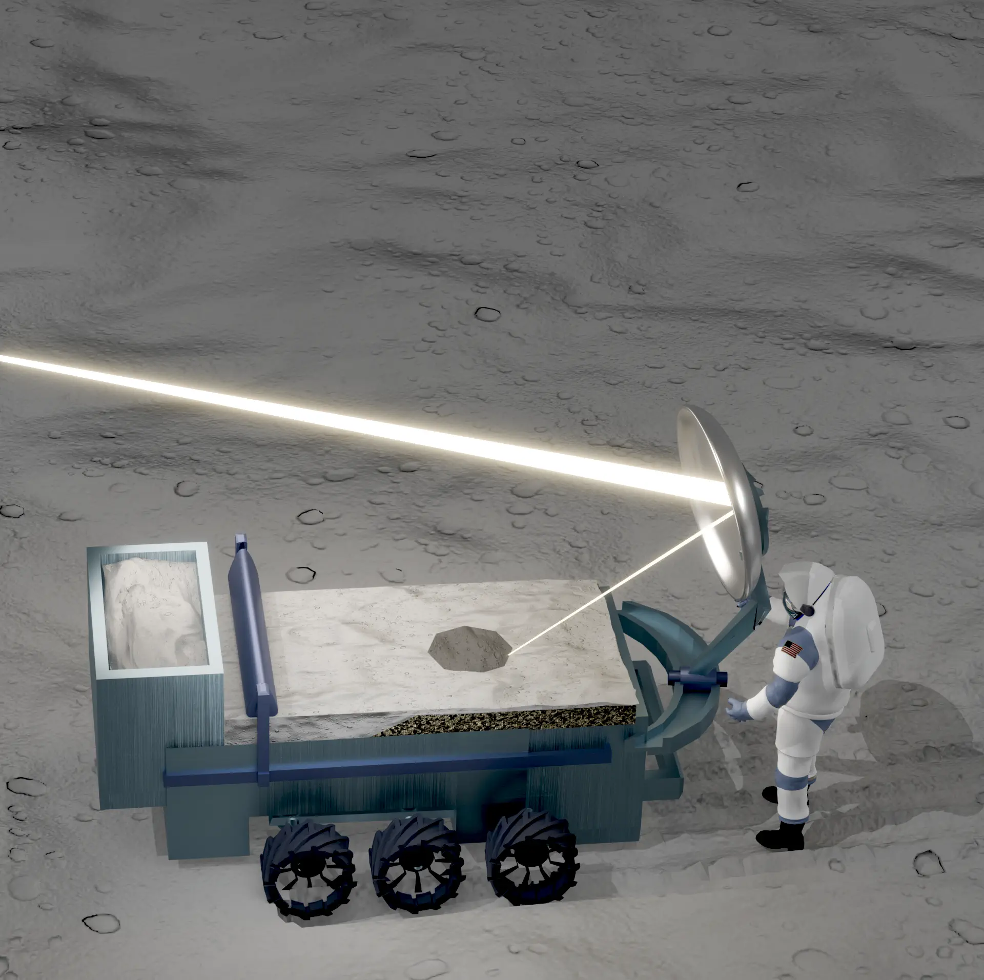 illustration of light harvesting process in a planet environment